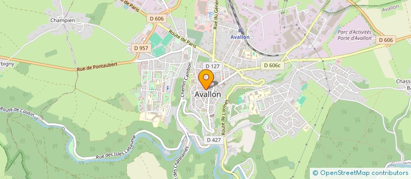 localisation de l'entreprise MADAME NATHALIE CHATAGNIER à AVALLON