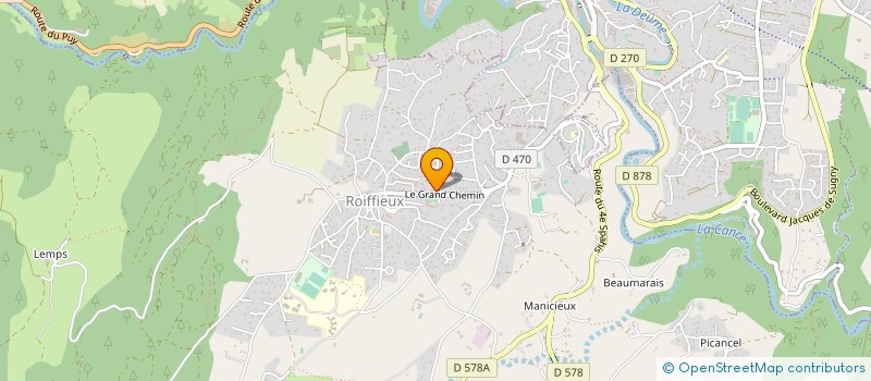 localisation de l'entreprise MADAME NATHALIE CHATAIGNER  ROIFFIEUX