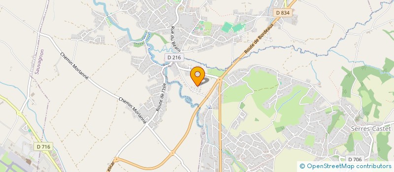 localisation de l'entreprise MADAME NATHALIE CHAUBET  SERRES-CASTET