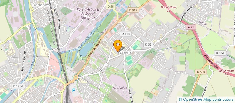 localisation de l'entreprise MADAME NATHALIE CHAUVEAU  WAZIERS