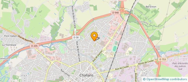 localisation de l'entreprise MADAME NATHALIE CHAUVET à CHALLANS