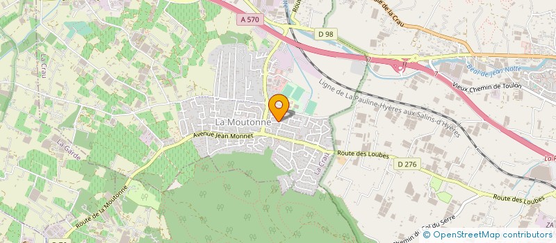 localisation de l'entreprise MADAME NATHALIE CHESI  LA CRAU