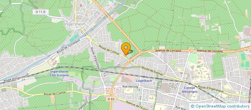 localisation de l'entreprise MADAME NATHALIE CHEVRIER  INGERSHEIM