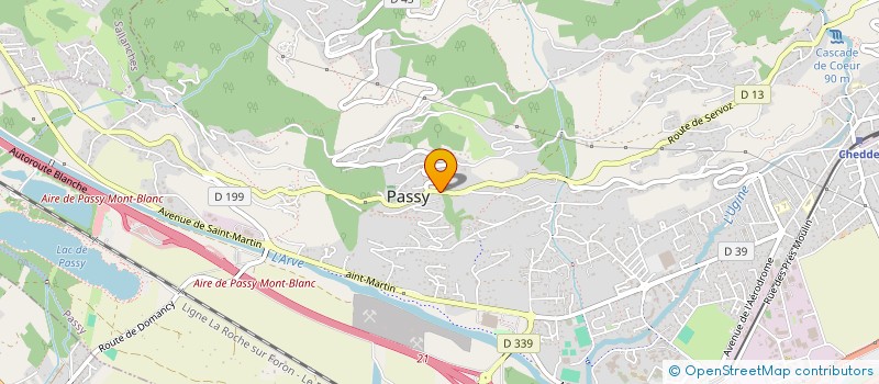 localisation de l'entreprise MADAME NATHALIE CHEVRIER-GROS  SALLANCHES