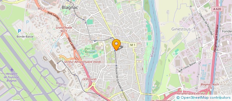 localisation de l'entreprise MADAME NATHALIE CHIBRET  BLAGNAC