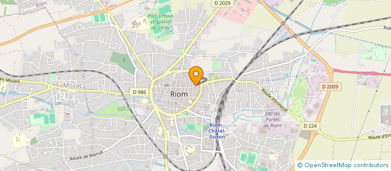 localisation de l'entreprise MADAME NATHALIE CHIESA  RIOM