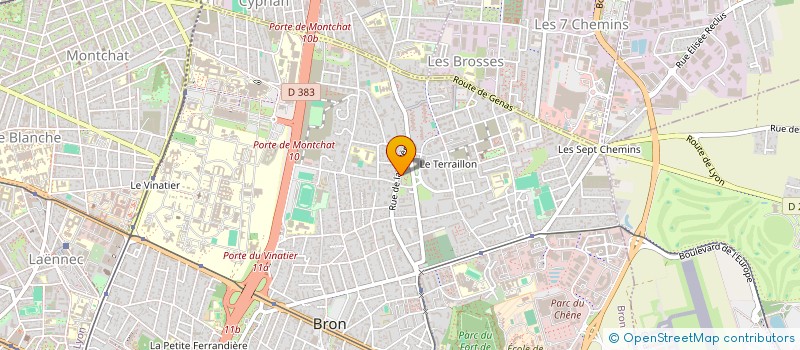 localisation de l'entreprise MADAME NATHALIE CHIRAT  BRON