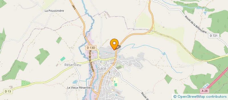 localisation de l'entreprise MADAME NATHALIE CHOLET à GACE