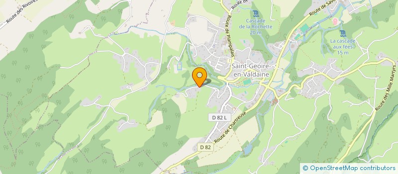 localisation de l'entreprise MADAME NATHALIE CHOLLAT-RAT  SAINT-GEOIRE-EN-VALDAINE