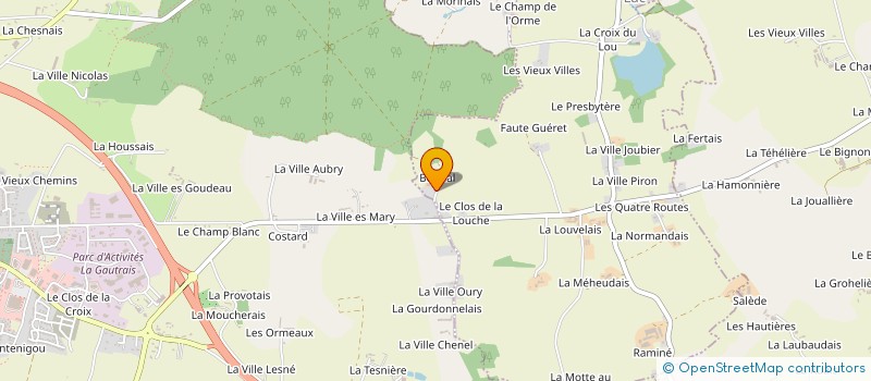 localisation de l'entreprise MADAME NATHALIE CHOLLET  LA CHAPELLE DU LOU DU LAC