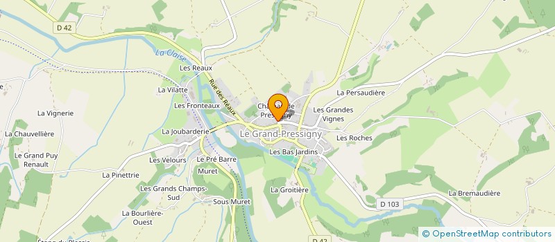 localisation de l'entreprise MADAME NATHALIE CHOLLET à LE GRAND-PRESSIGNY
