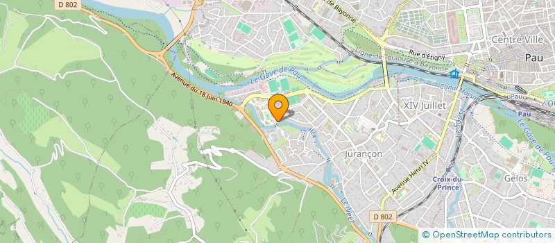 localisation de l'entreprise MADAME NATHALIE CHOQUET  JURANCON