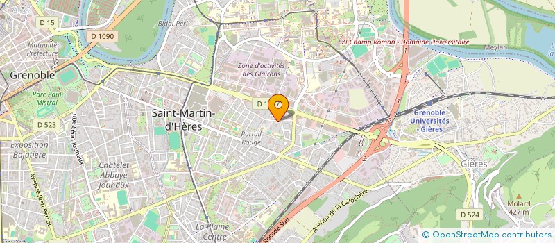 localisation de l'entreprise MADAME NATHALIE CHORIER  SAINT-MARTIN-D'HERES