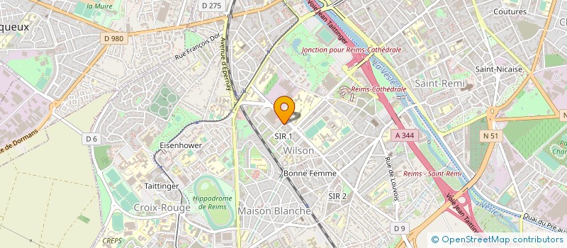 localisation de l'entreprise MADAME NATHALIE CHOSSENOTTE  REIMS