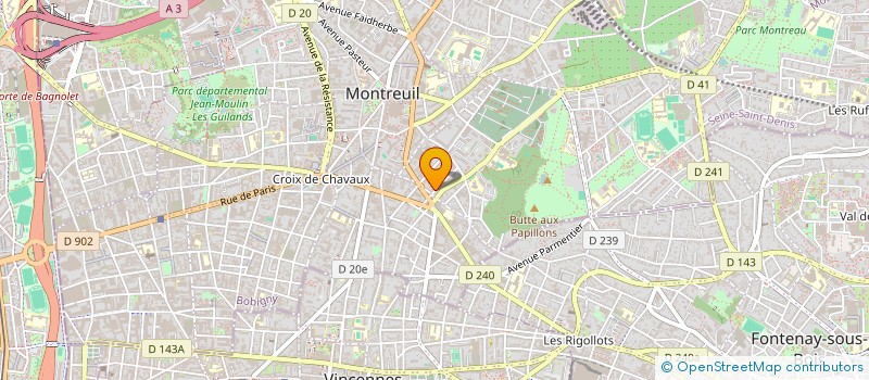 localisation de l'entreprise MADAME NATHALIE CHOUX à MONTREUIL