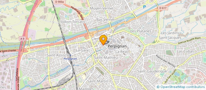 localisation de l'entreprise MADAME NATHALIE CHRETIEN  PERPIGNAN