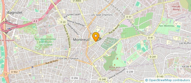 localisation de l'entreprise MADAME NATHALIE CHRISTOPHE à MONTREUIL
