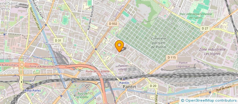 localisation de l'entreprise MADAME NATHALIE CISSE  PANTIN