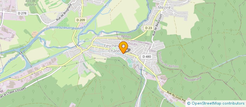 localisation de l'entreprise MADAME NATHALIE CLAUDE  BADEVEL