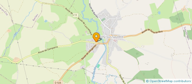 localisation de l'entreprise MADAME NATHALIE CLEMENT  VAILLY-SUR-SAULDRE