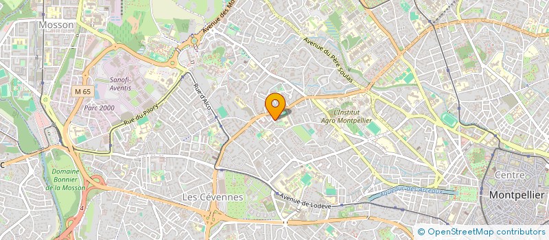 localisation de l'entreprise MADAME NATHALIE CLERET à MONTPELLIER