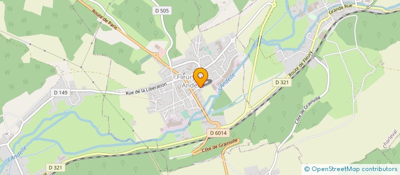 localisation de l'entreprise MADAME NATHALIE CLERISSE  FLEURY-SUR-ANDELLE