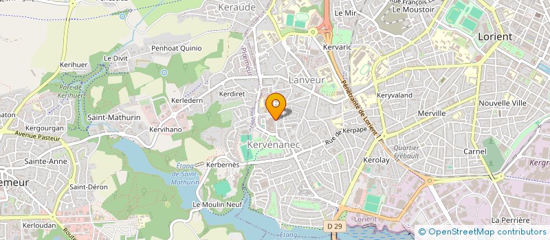 localisation de l'entreprise MADAME NATHALIE CLEVENOT  LORIENT