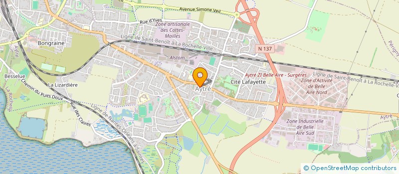 localisation de l'entreprise MADAME NATHALIE CLIN  LA ROCHELLE