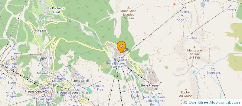 localisation de l'entreprise MADAME NATHALIE CLOWEZ  LA PLAGNE TARENTAISE