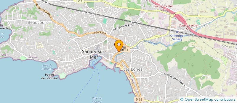 localisation de l'entreprise MADAME NATHALIE CNUDDE à SANARY-SUR-MER