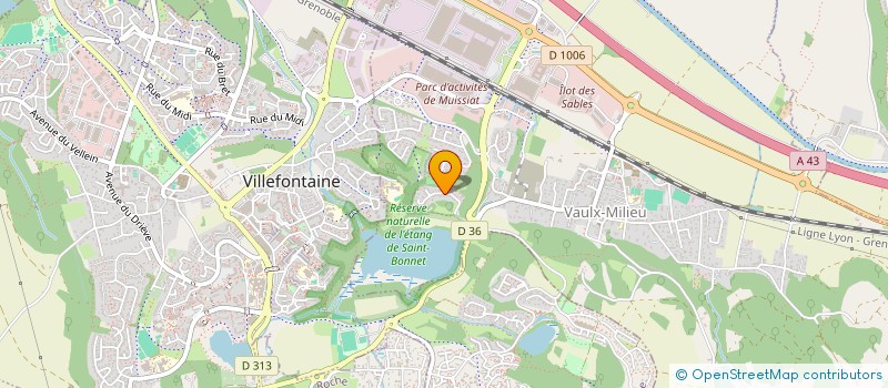 localisation de l'entreprise MADAME NATHALIE COELHO  VAULX-MILIEU