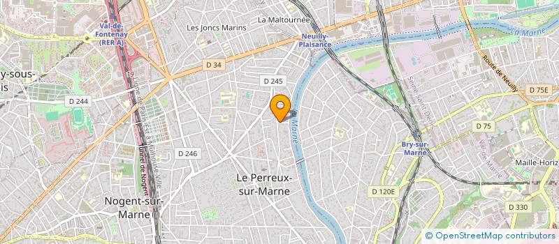 localisation de l'entreprise MADAME NATHALIE COHEN  LE PERREUX-SUR-MARNE