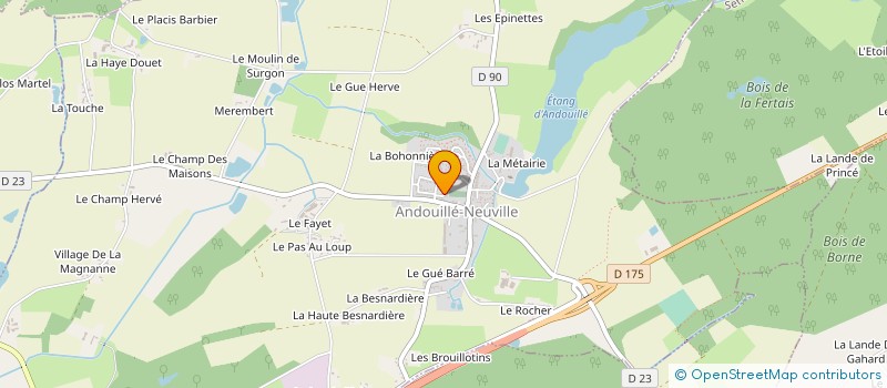 localisation de l'entreprise MADAME NATHALIE COIRIER  ANDOUILLE-NEUVILLE