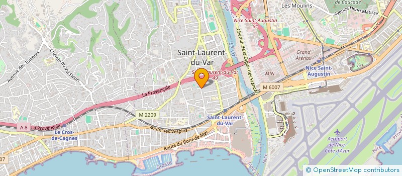 localisation de l'entreprise MADAME NATHALIE COLETTI à SAINT-LAURENT-DU-VAR