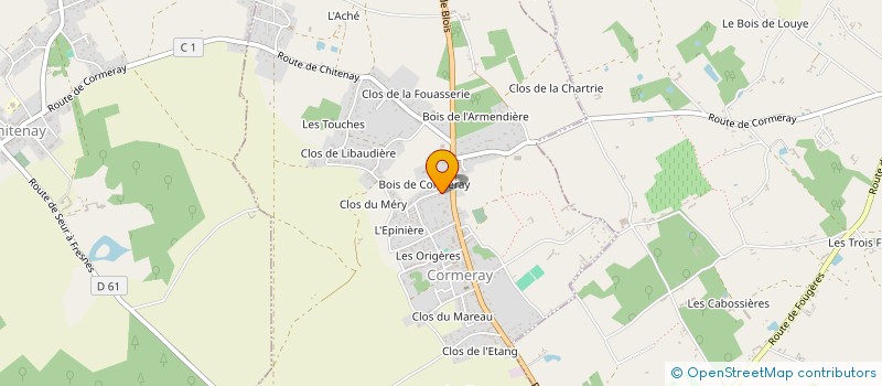 localisation de l'entreprise MADAME NATHALIE COLIN  CHAILLES