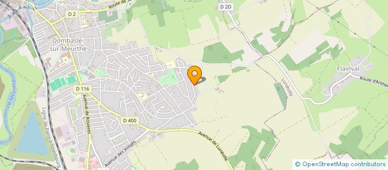 localisation de l'entreprise MADAME NATHALIE COLIN  DOMBASLE-SUR-MEURTHE