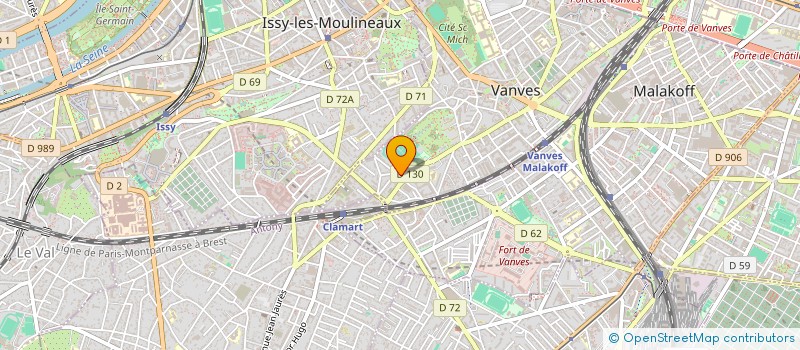 localisation de l'entreprise MADAME NATHALIE COLLET  VANVES