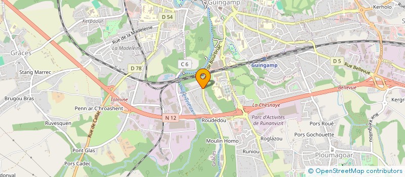 localisation de l'entreprise MADAME NATHALIE COLLIN  GUINGAMP