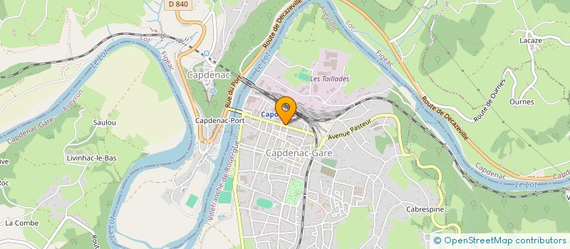 localisation de l'entreprise MADAME NATHALIE COLONNA  CAPDENAC-GARE