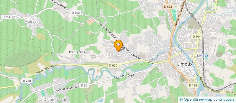 localisation de l'entreprise MADAME NATHALIE COLUSSI  LIMOUX