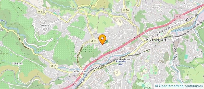 localisation de l'entreprise MADAME NATHALIE COMBARMOND  RIVE-DE-GIER