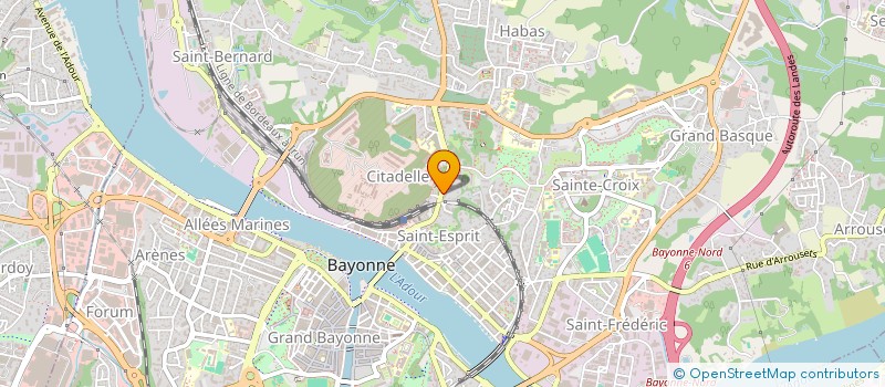 localisation de l'entreprise MADAME NATHALIE COMPAGNON  BAYONNE