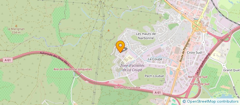 localisation de l'entreprise MADAME NATHALIE CONQUET  NARBONNE