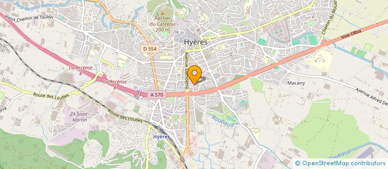 localisation de l'entreprise MADAME NATHALIE CONTE à HYERES