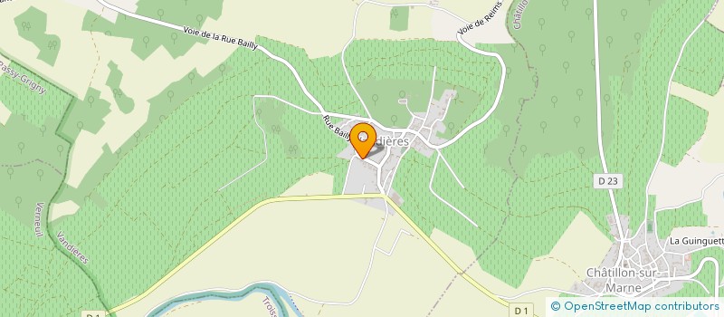 localisation de l'entreprise MADAME NATHALIE COPIN  VANDIERES