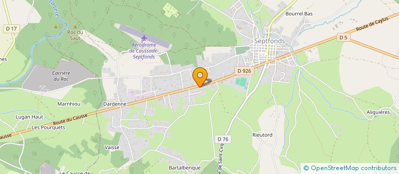 localisation de l'entreprise MADAME NATHALIE COQUARD  SEPTFONDS