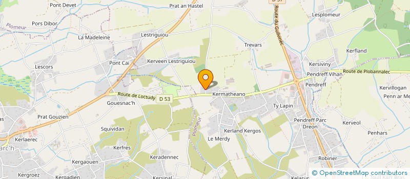 localisation de l'entreprise MADAME NATHALIE COQUIL  PLOMEUR