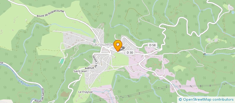 localisation de l'entreprise MADAME NATHALIE CORDIER  LACROUZETTE