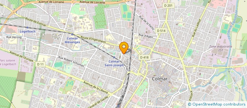 localisation de l'entreprise MADAME NATHALIE CORDONIER  COLMAR