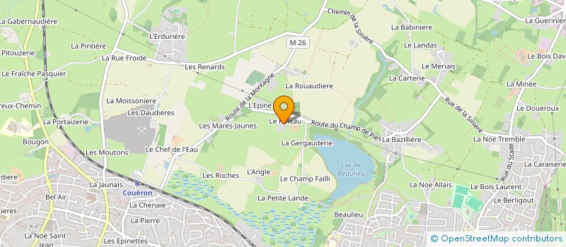 localisation de l'entreprise MADAME NATHALIE CORMERAIS à COUERON